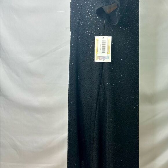 LuLaRoe Carly Swing dress black sequin pocket high low midlength Size M NWT - Picture 7 of 12